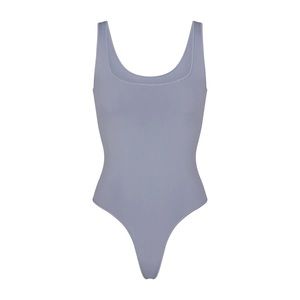 ESSENTIAL SCOOP NECK BODYSUIT slate size S/M